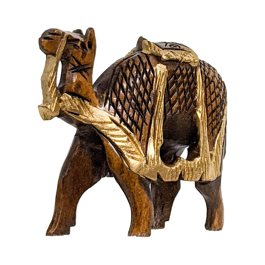 Wood Camel Figurine — wholesale Home & Décor by the case