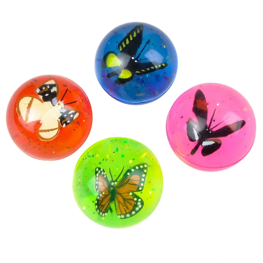 Sensory Toy Butterfly Hi-Bounce Ball - Kids Fidget Stress Ball — wholesale Fidgets & Sensory by the case