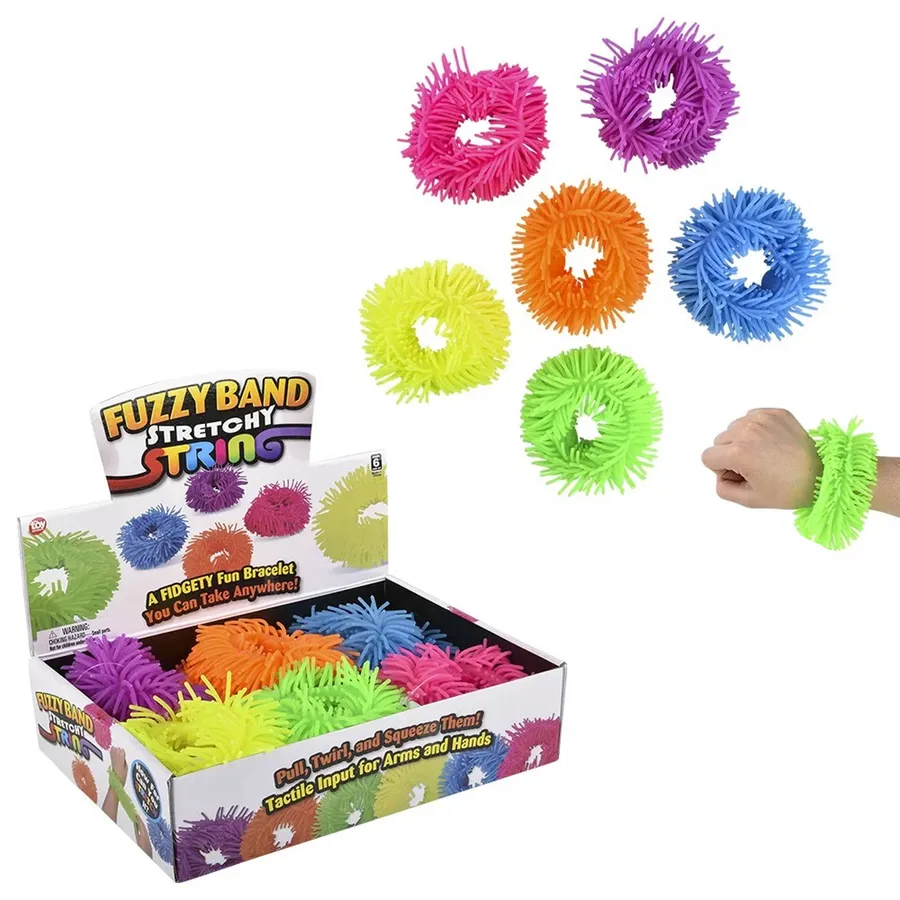 Colourful Stretchy Fuzzy Band Bracelet For Kids - Assorted — wholesale Apparel & Accessories by the case