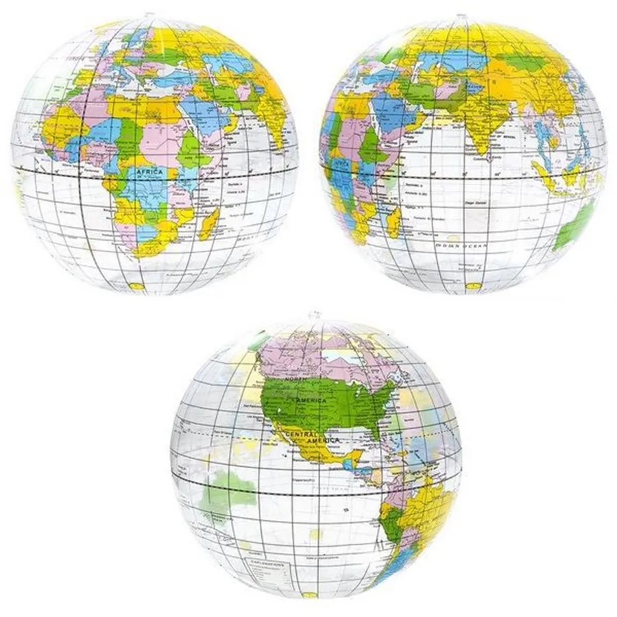 Clear Globe Inflatable | 16"inch — wholesale Toys & Games by the case
