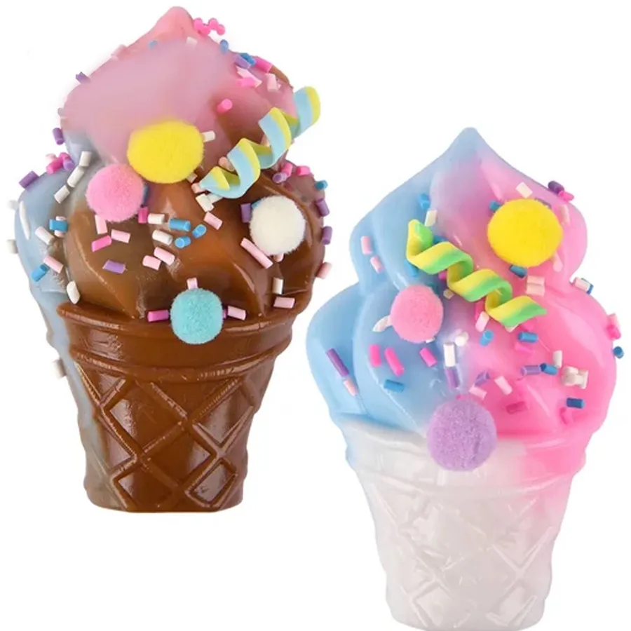 Fidget Squishy Ice Cream Cone Kids Toy - Assorted — wholesale Fidgets & Sensory by the case