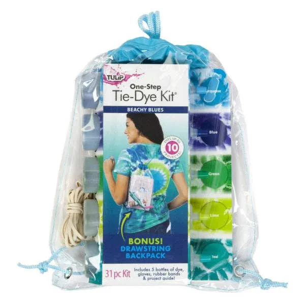 Tulip One-Step Beachy Blues Tie-Dye Backpack Kit MOQ-4Pcs, 6.8$/Pc — wholesale Bags & Backpacks by the case