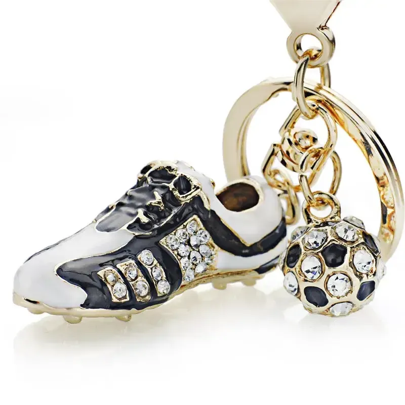 Sparkling Soccer Shoe Key Ring – Assorted Colours — wholesale Keychains & Charms by the case
