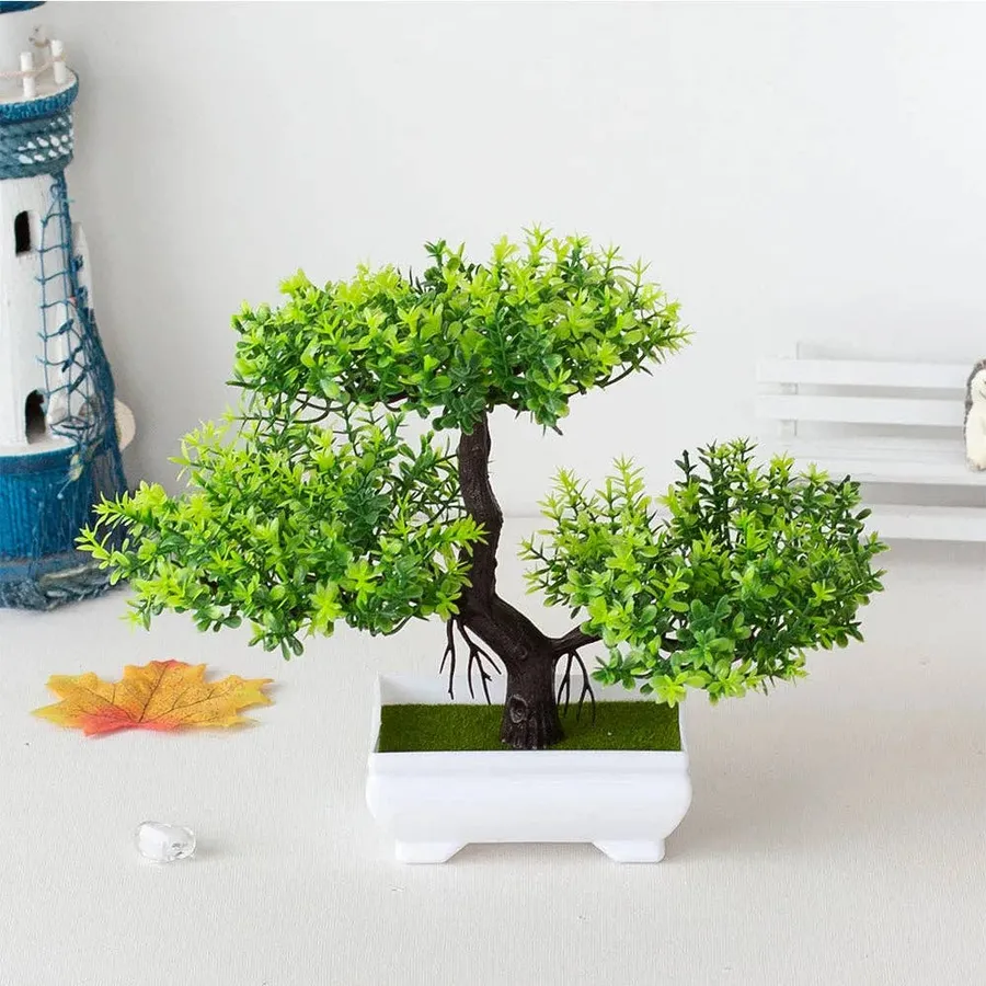 Mini Artificial Bonsai Plants – Assorted Decor Set — wholesale Home & Décor by the case