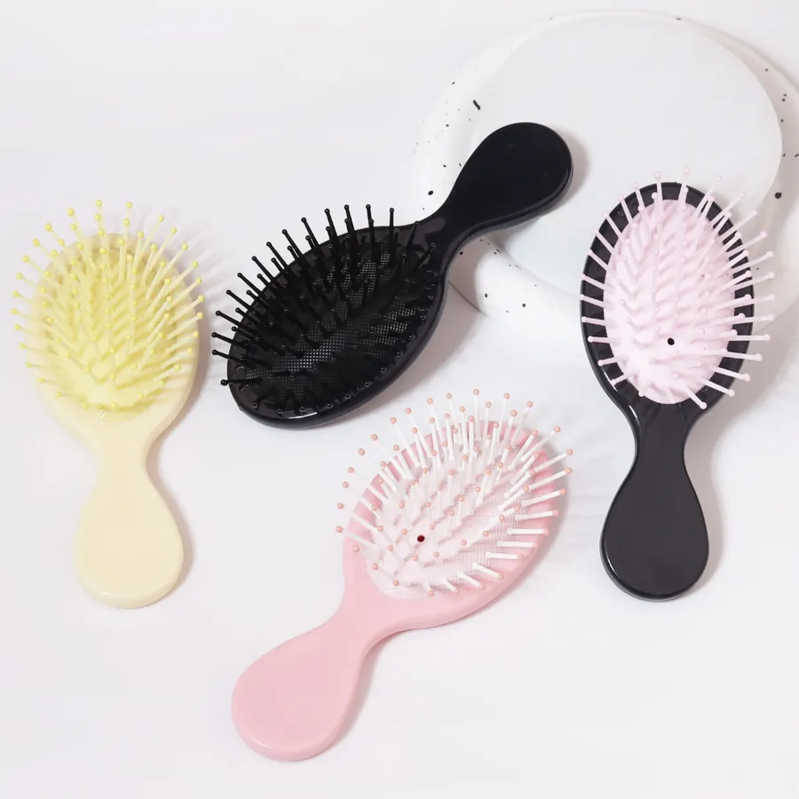 Mini Travel Hair Brush for Women – Small Oval Wet & Dry Use — wholesale Apparel & Accessories by the case