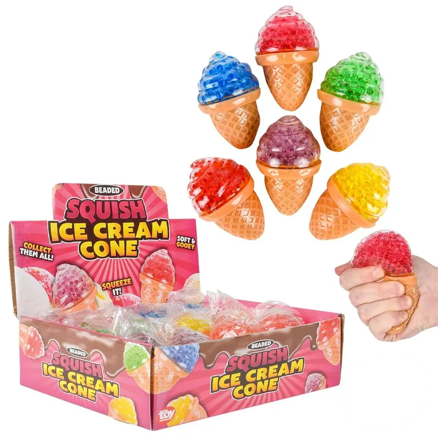 Ice-cream Soft Squeeze Water Bead Kids Toy — wholesale Fidgets & Sensory by the case