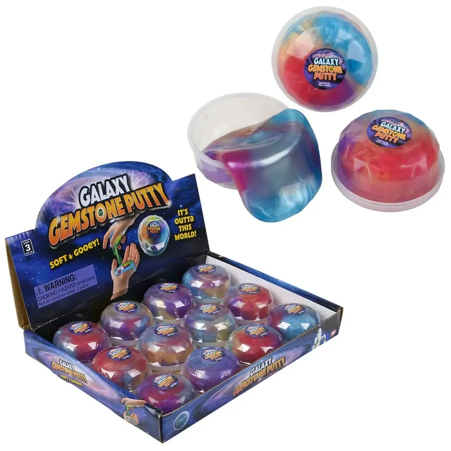 Sensory Toy Galaxy Gemstone Putty Slime - Fidget Cosmic Putty — wholesale Fidgets & Sensory by the case
