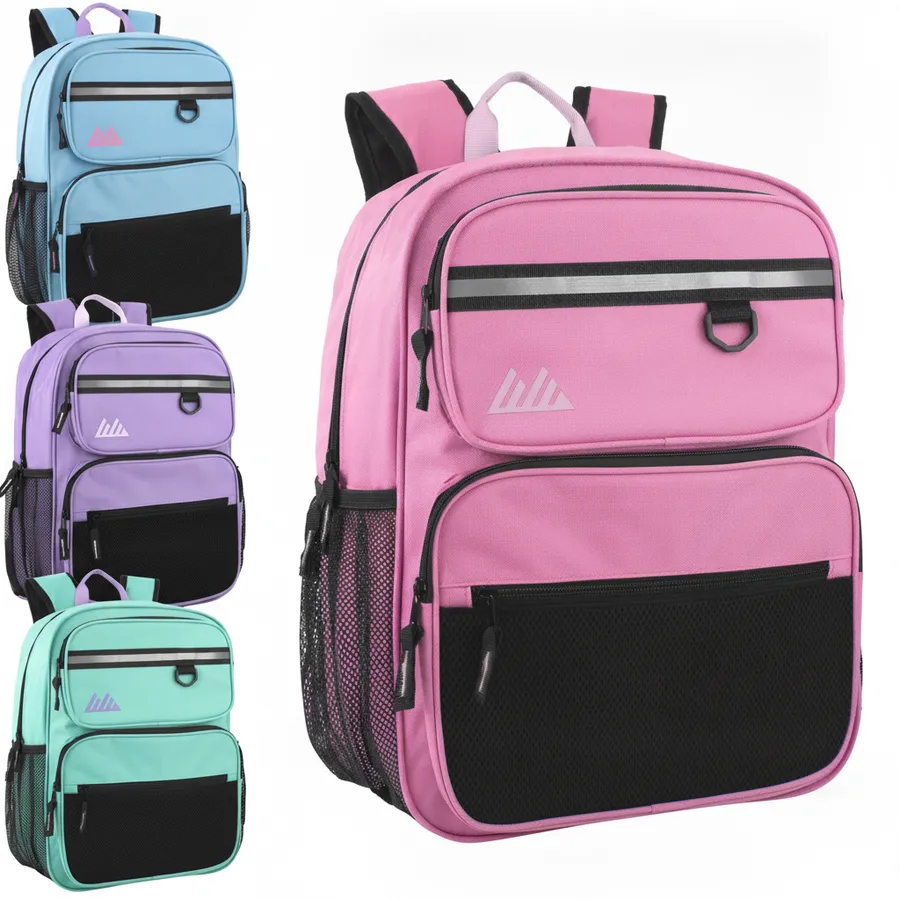 17-Inch Rugged Multi-Pocket Backpack for Kids - Durable Everyday Travel Bag — wholesale Bags & Backpacks by the case