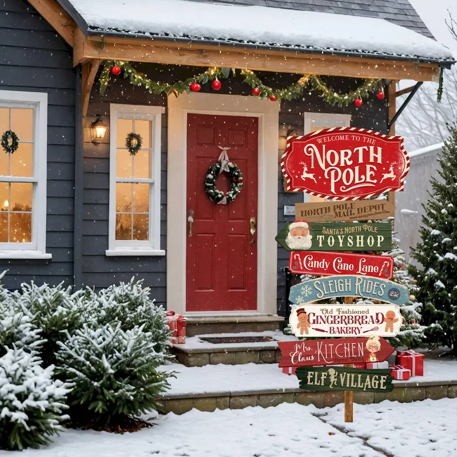 North Pole Christmas Decor – Festive Santa Ornament 2025 — wholesale Seasonal & Holiday by the case