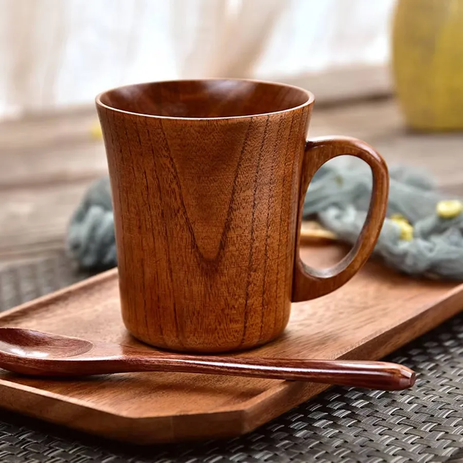 Handmade Natural Wooden Coffee Mug For Daily Use — wholesale Kitchen & Drinkware by the case