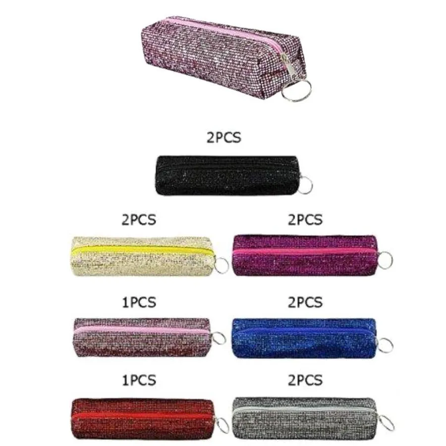 Reversible Sequin Pouch - Versatile Case for Pencils, Makeup — wholesale Bags & Backpacks by the case