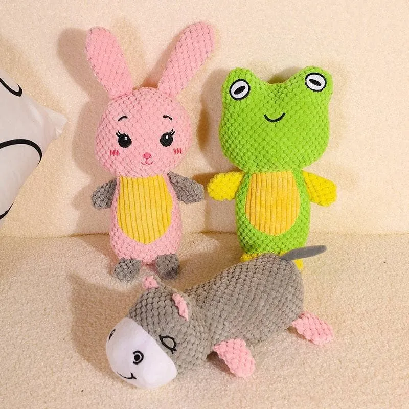 Interactive Squeaky Pet Plush Toy - Assorted — wholesale Plush & Squishies by the case