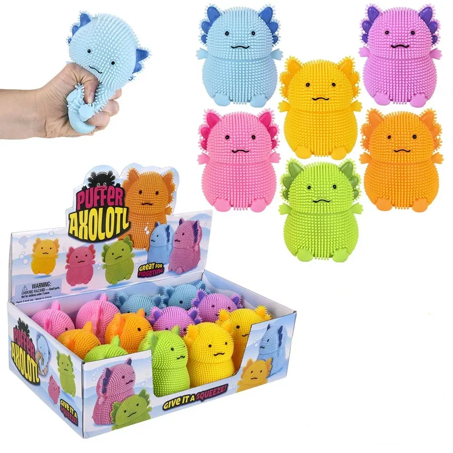 Axolotl Theme Puffer Squeeze Fidget Kids Toy — wholesale Fidgets & Sensory by the case