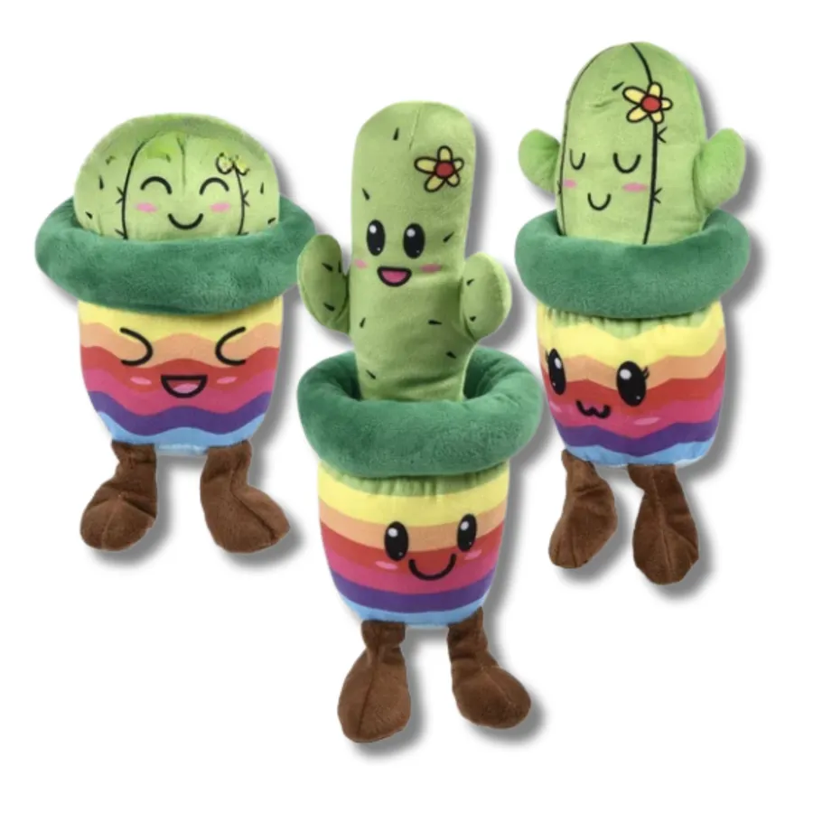 Soft Plush Stuffed Cactus Pots For Kids - Assorted — wholesale Plush & Squishies by the case