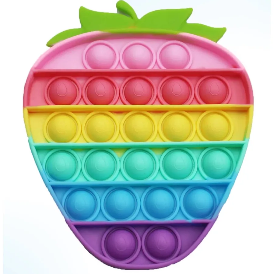 Big Strawberry Pop It Fidget Kids Toy — wholesale Fidgets & Sensory by the case