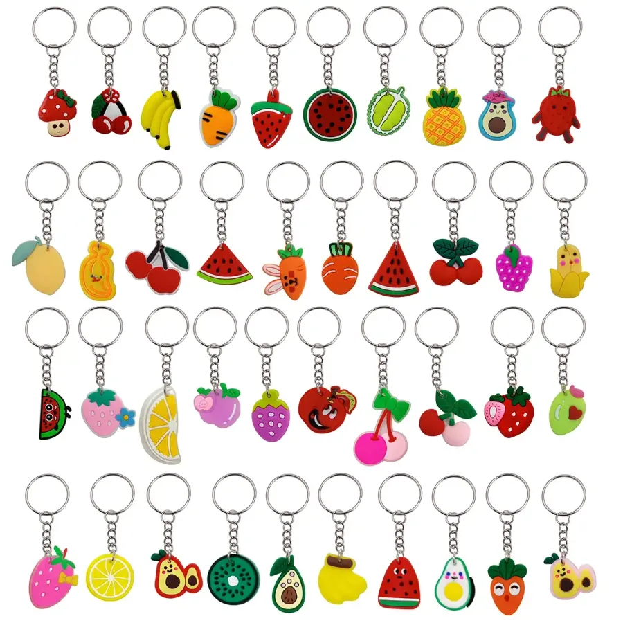 Fruit Themed Keychain Toy For Kids - Assorted — wholesale Keychains & Charms by the case