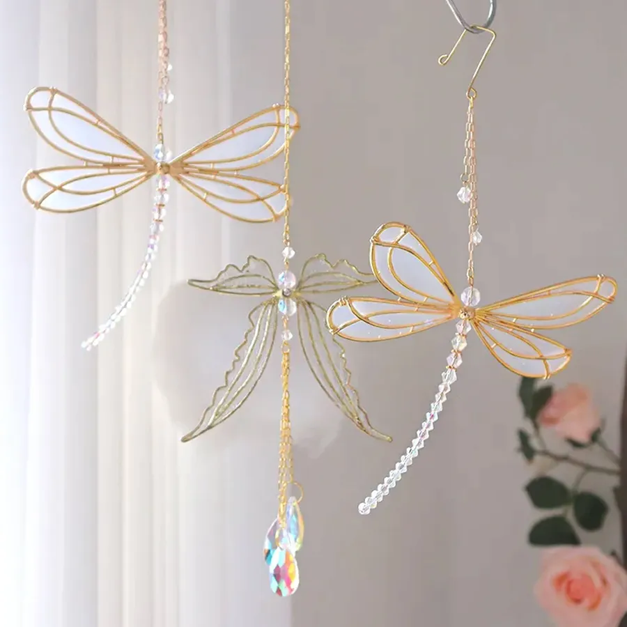 Dragonfly Hanging Ornament For Home Décor - Assorted — wholesale Home & Décor by the case