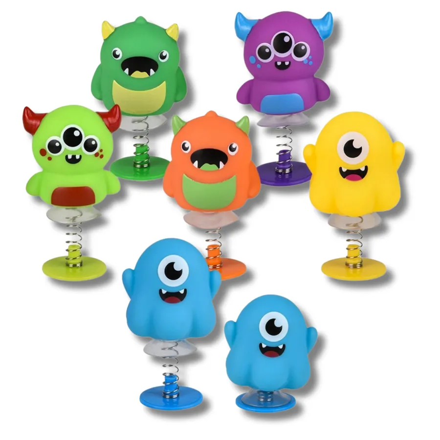 Fidget Sensory Toy: Cute Monster Pop-Ups Suction Cup Toys Display Pack — wholesale Fidgets & Sensory by the case