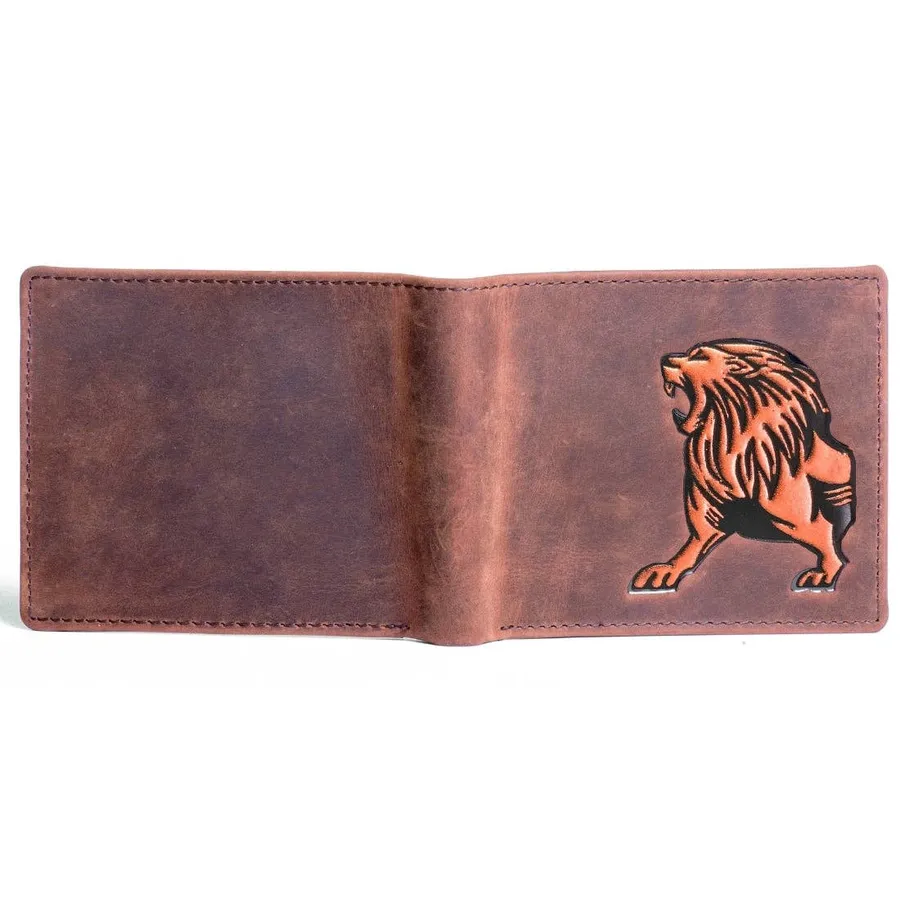 Leo Vintage Brown RFID Wallet: Printed G Keeraft Home Gifts — wholesale Bags & Backpacks by the case