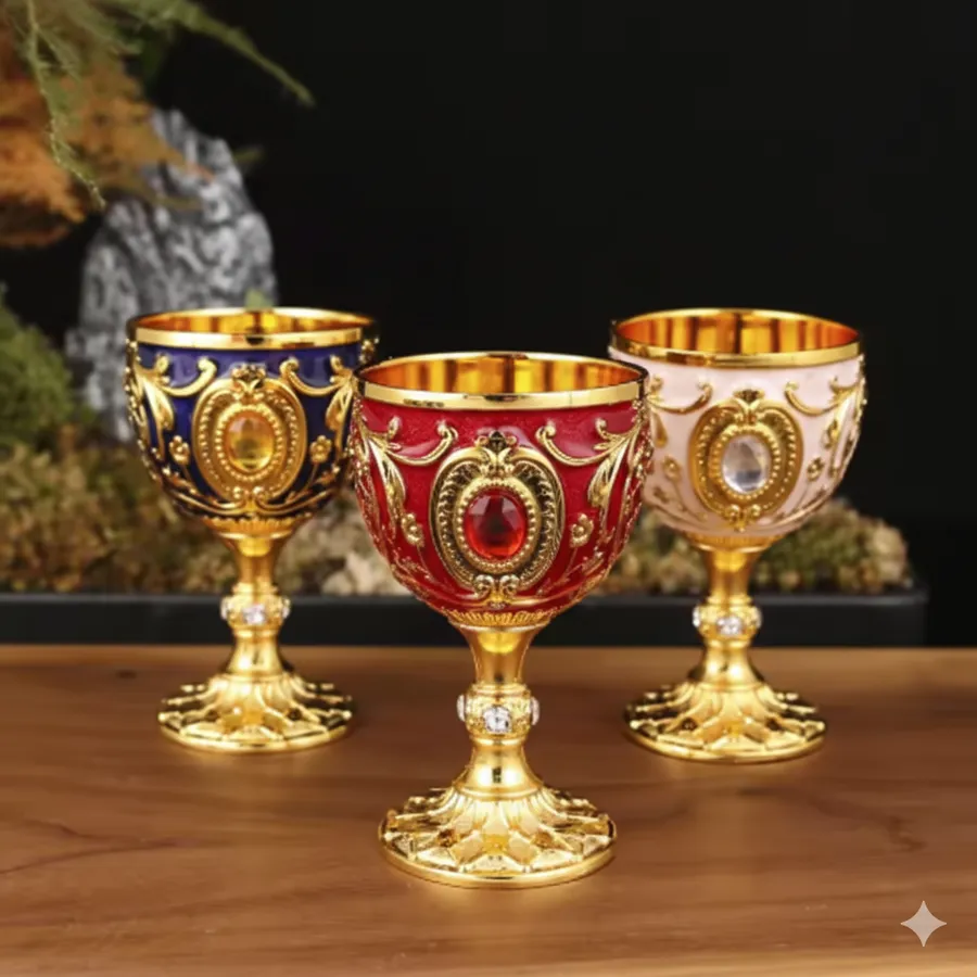 Vintage Holy Grail Medieval Metal Wine Goblet — wholesale More Wholesale Goods by the case