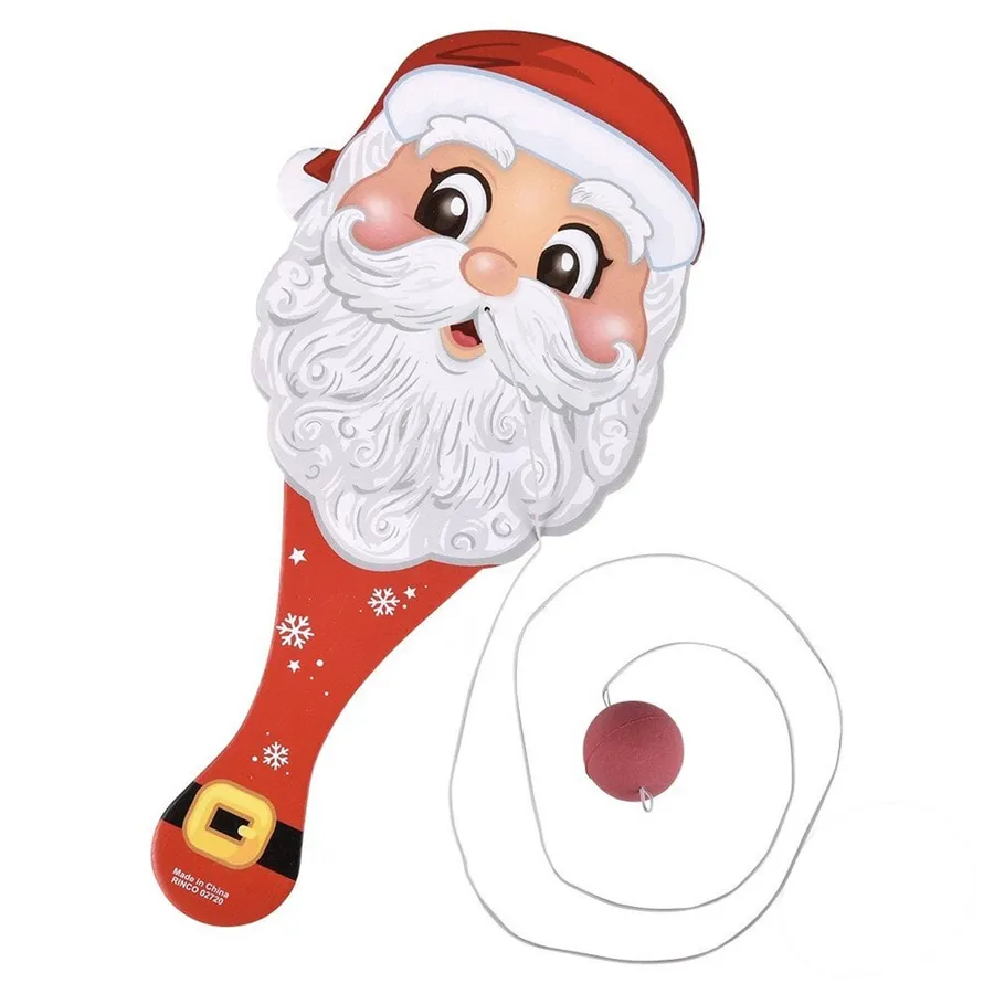 Santa Paddle Ball Toy – Holiday Fun — wholesale Seasonal & Holiday by the case