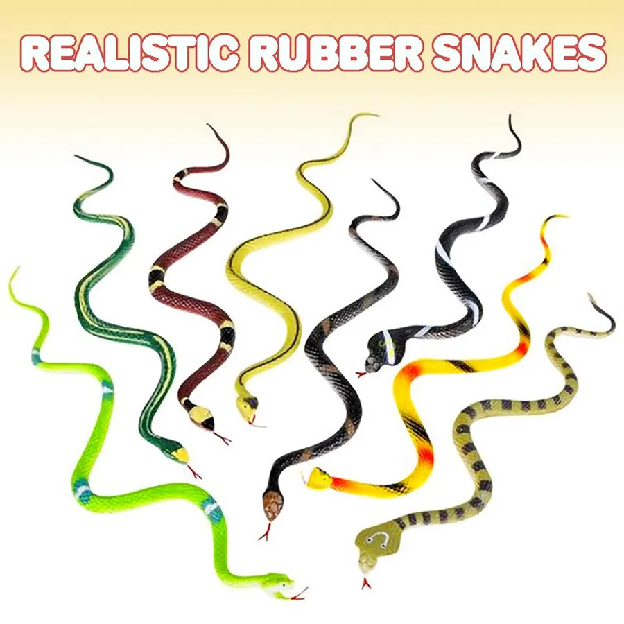 Wholesale Rubber Snake Toy For Kids - Assorted — wholesale Toys & Games by the case