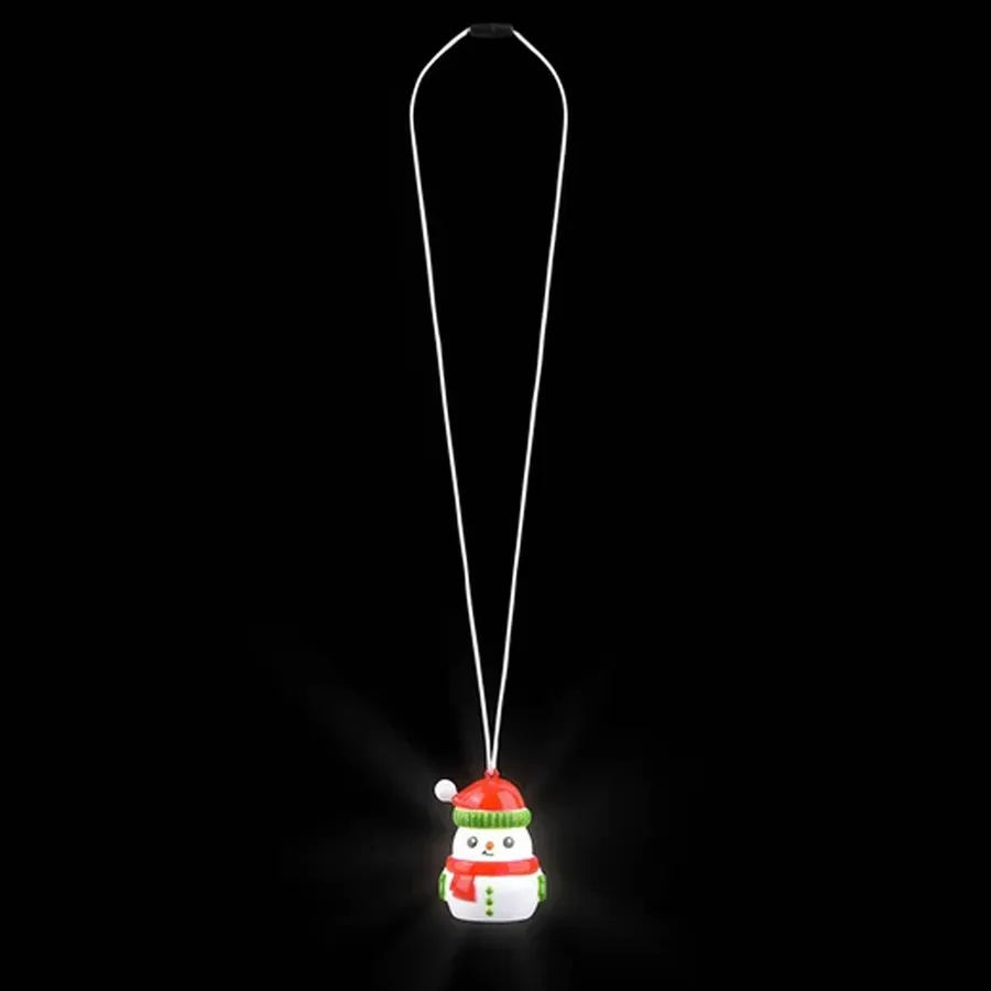 Light Up Snowman Necklace For Kids — wholesale Apparel & Accessories by the case