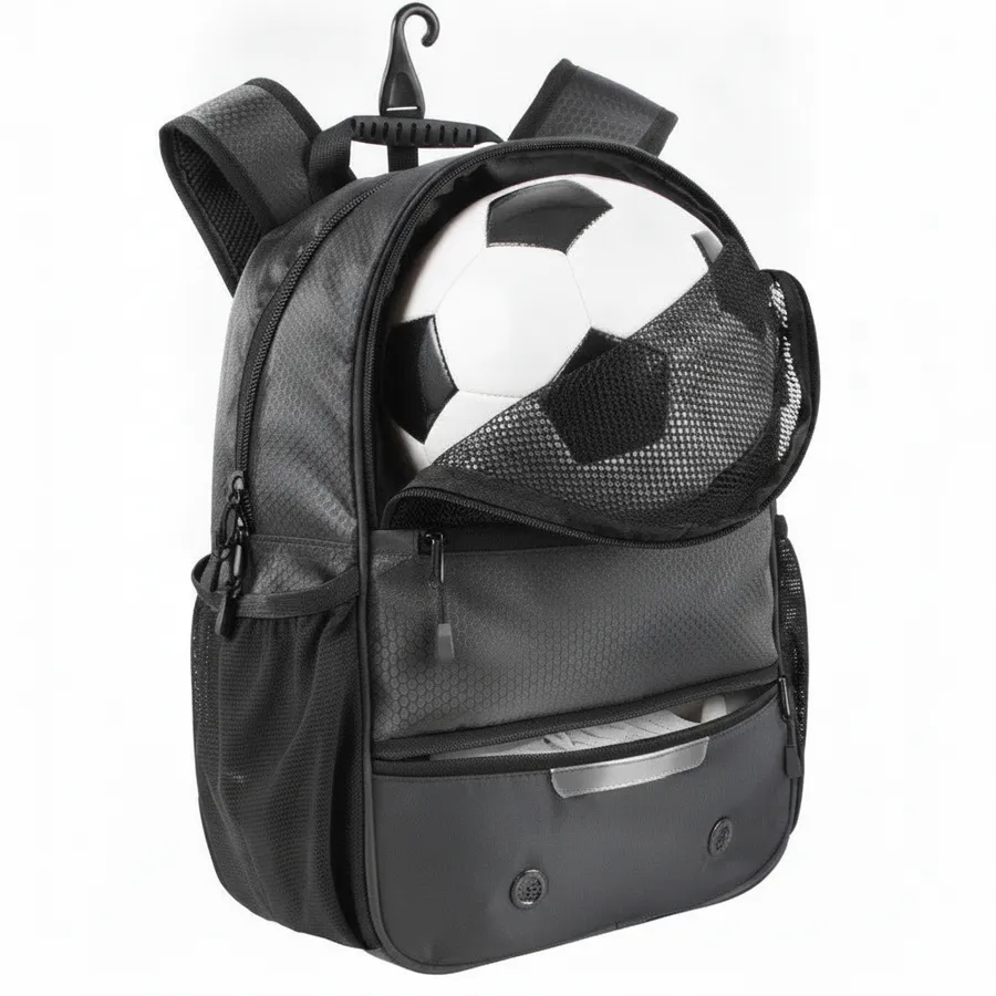 All Sports Backpacks with Ball & Shoe Compartment - Grey — wholesale Bags & Backpacks by the case