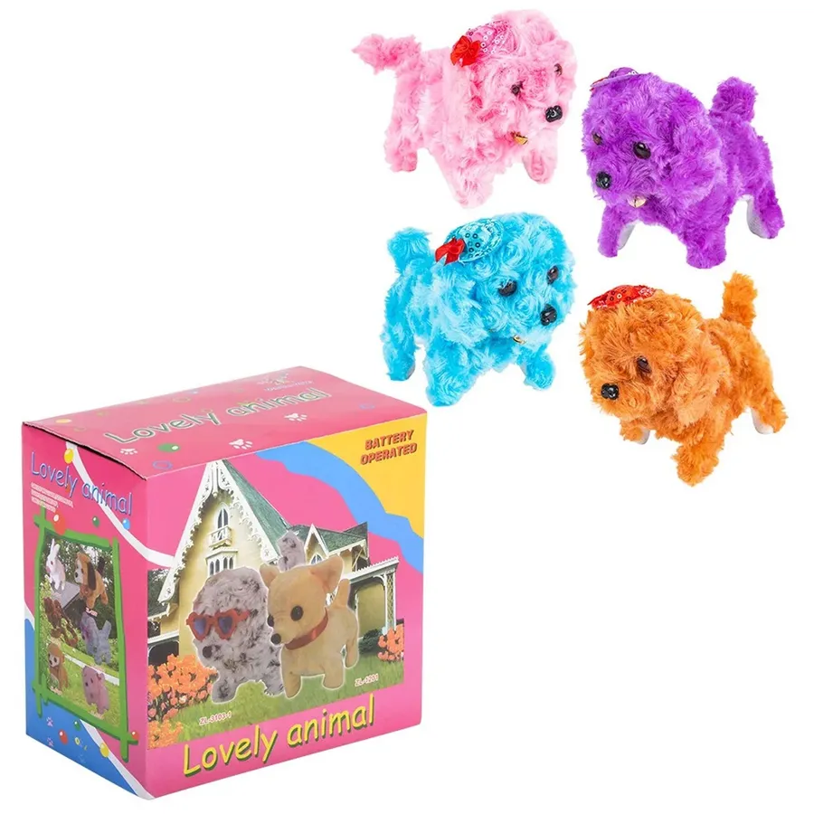 Cuddly Barking Dog Kids Toy- 5.5'' - Assorted — wholesale Pet by the case