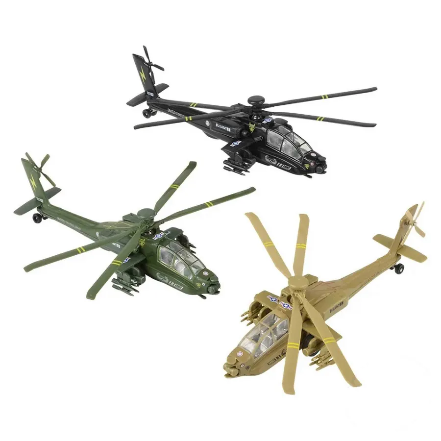 Die Cast Pullback Helicopter Kids Toy — wholesale Toys & Games by the case