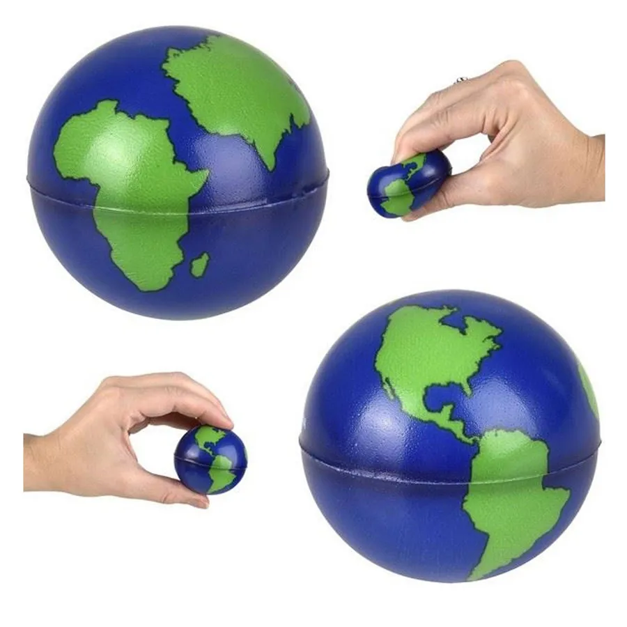 Bouncy Earth Squeeze Ball - Stress Relie Keeraft Home Gifts — wholesale Fidgets & Sensory by the case