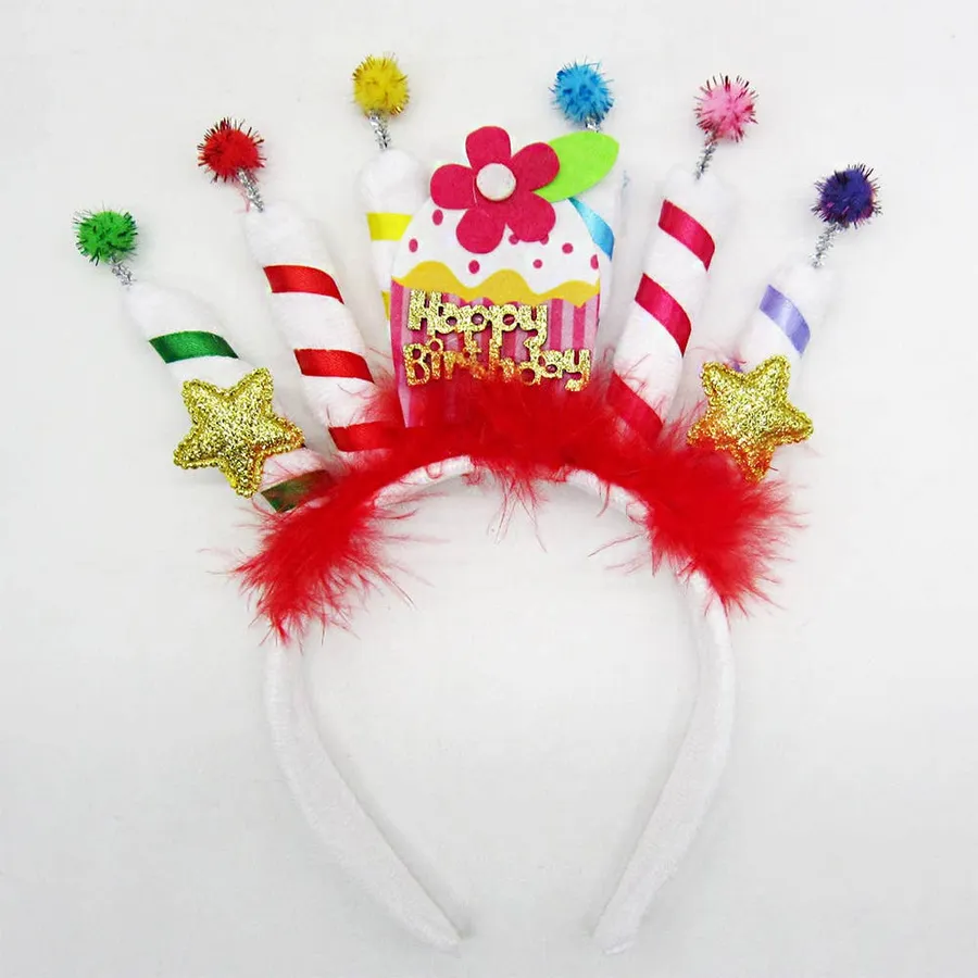 Flower Star Birthday Candle Headband — wholesale Apparel & Accessories by the case