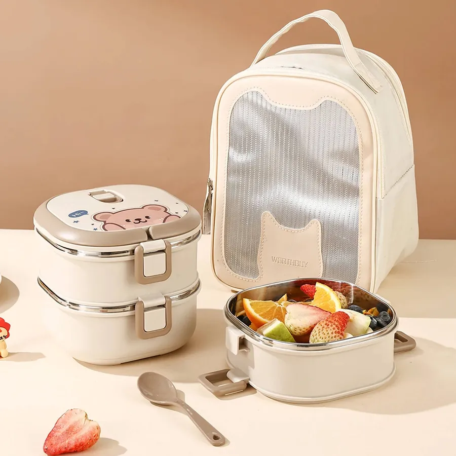 Portable Multi-layer Lunch Box - Assorted — wholesale Bags & Backpacks by the case