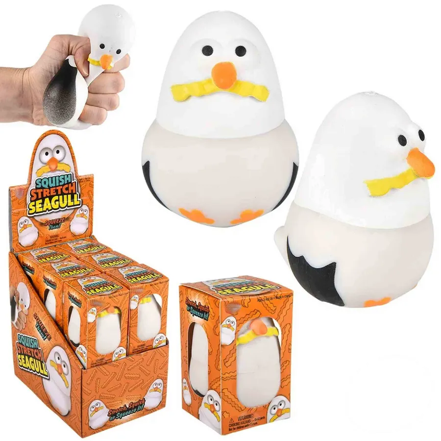 Holiday Seagull Squish & Stretch Fidget Kids Toy — wholesale Fidgets & Sensory by the case