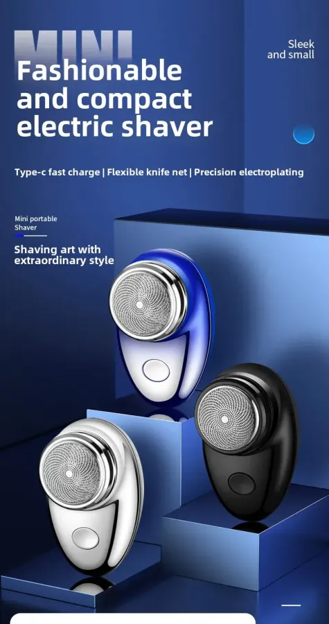 Men’s Compact Charging Shaver – On-the-Go Grooming — wholesale Tech & Gadgets by the case