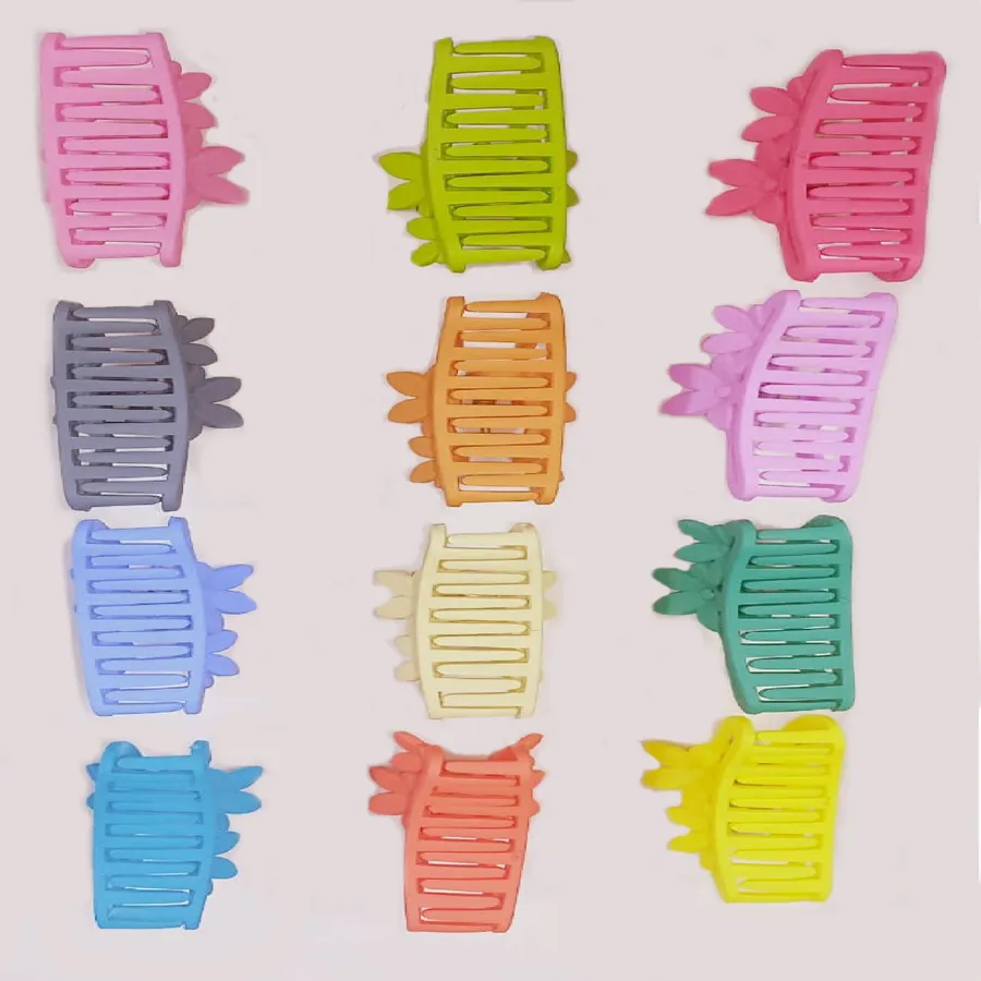 Wholesale Large Hawaiian Flowers Multi-Color Hair Claws Clips -(Sold by DZ) — wholesale Apparel & Accessories by the case