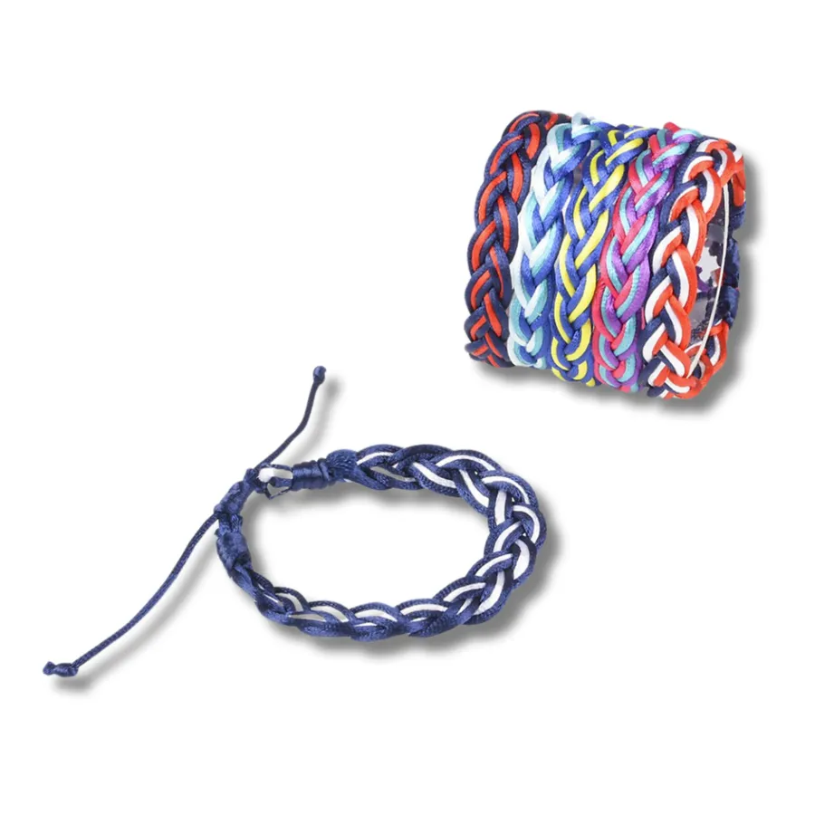 Adjustable Unisex Braided Bracelet - Assorted — wholesale Apparel & Accessories by the case