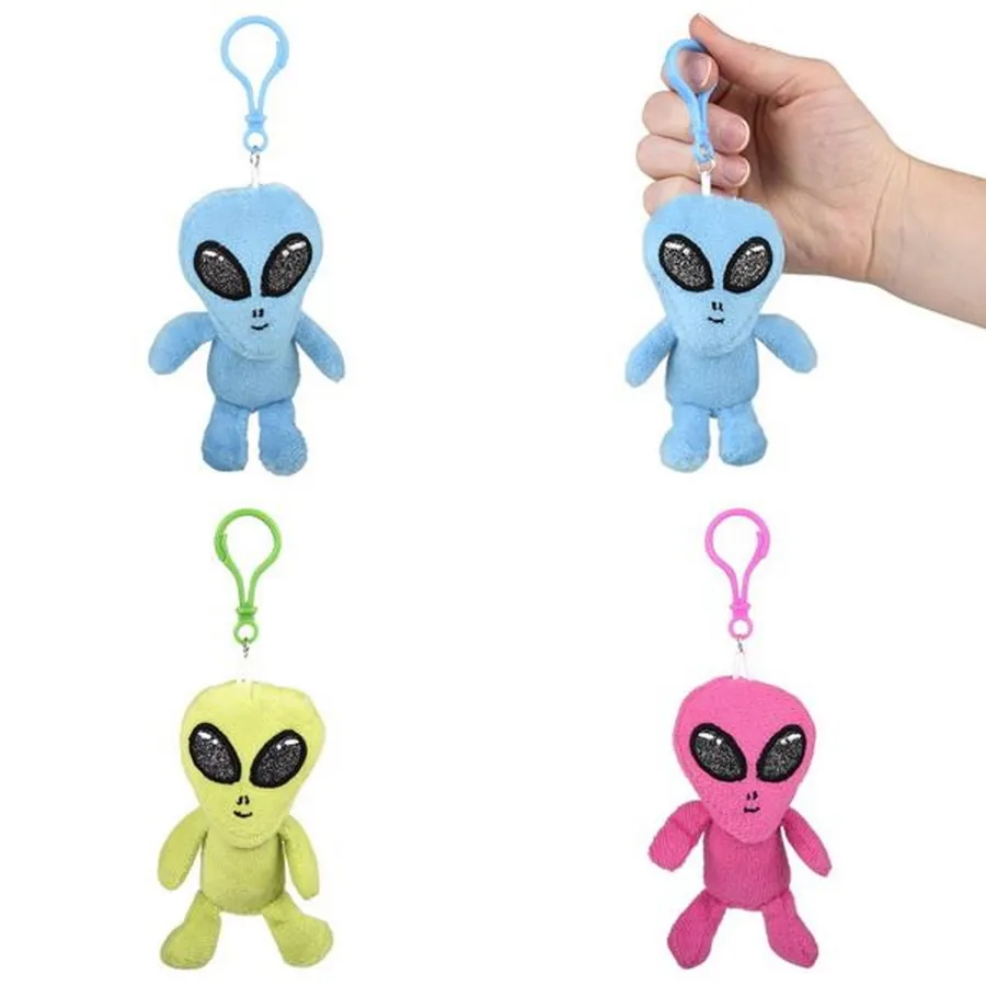 Alien Soft Plush Backpacks Keychain - Assorted In Bulk — wholesale Plush & Squishies by the case