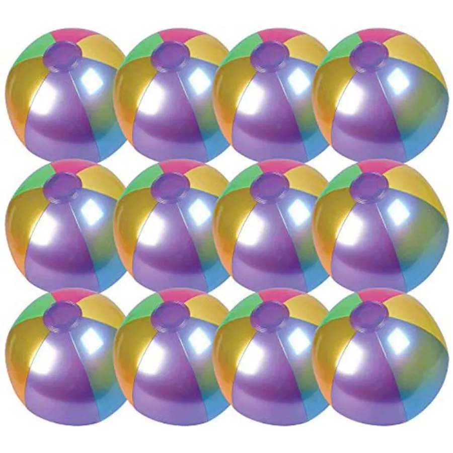 Metallic Beach Ball - Outdoor Toy for Se Keeraft Home Gifts — wholesale Toys & Games by the case