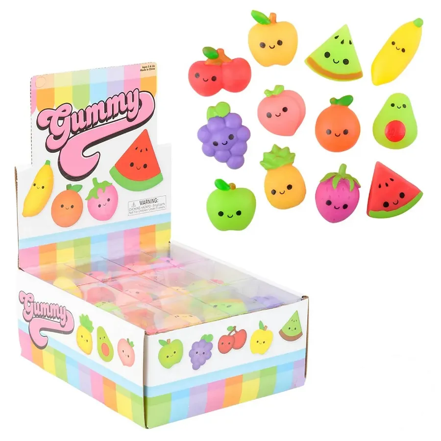 Holiday Décor Gummy Fruit Squeeze Toy Assortment — wholesale Fidgets & Sensory by the case
