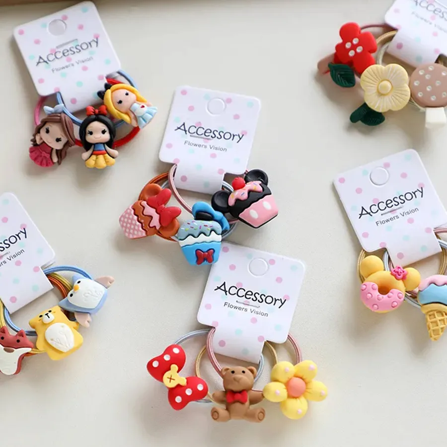 Clown Hair Ties for Baby Toddler Girls Elastic Hairbands — wholesale Apparel & Accessories by the case