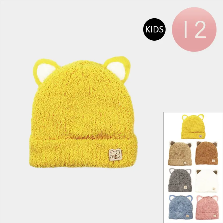 Kids Animal Ear Knit Winter Hat — wholesale Apparel & Accessories by the case