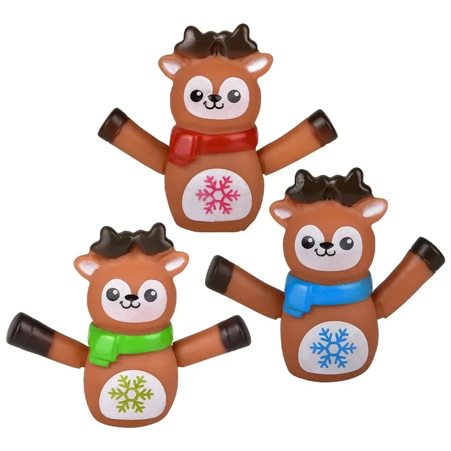 Reindeer Finger Puppet Kids Toy - Assorted — wholesale Toys & Games by the case