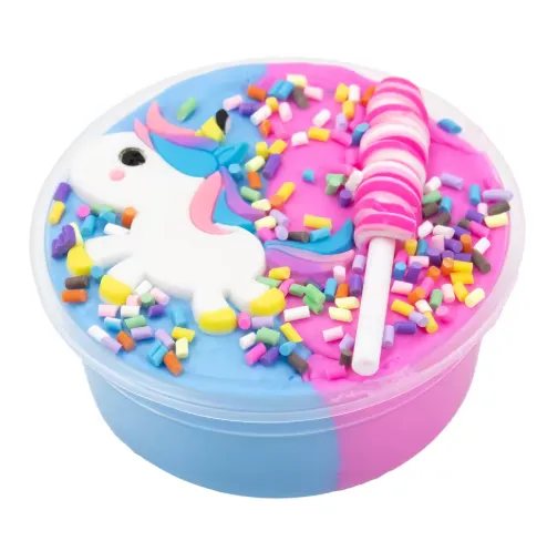 Sensory Toy Unicorn Fluffy Butter Slime DIY Toy with Charms - Fidget Stress Relief — wholesale Fidgets & Sensory by the case