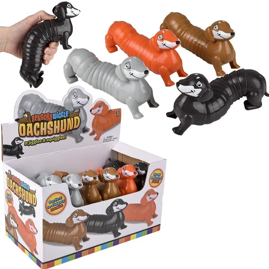 Dachshund Wiggle Sensory Fidget Kids Toy — wholesale Fidgets & Sensory by the case
