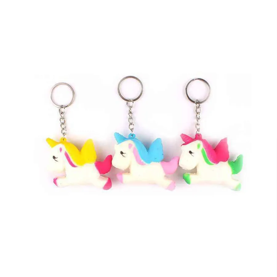 Cute Unicorn Keychains - Assorted — wholesale Keychains & Charms by the case