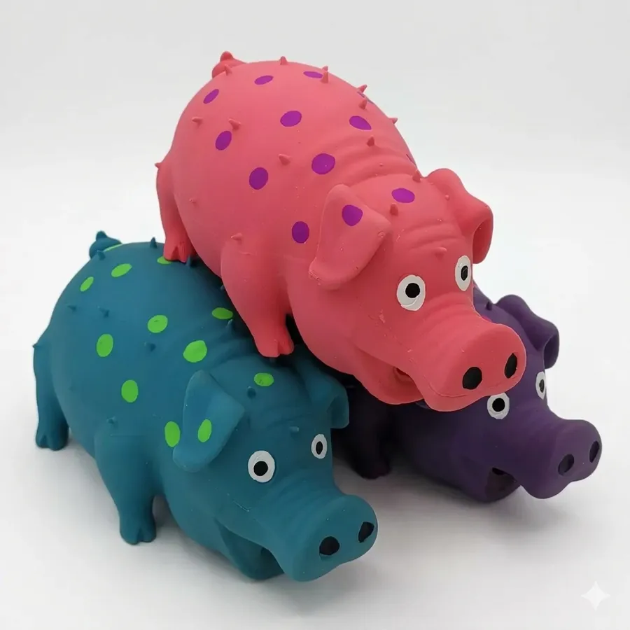 Dog Toy Squeaky Pig Latex Chew Toy Pet Toy Gift — wholesale Pet by the case