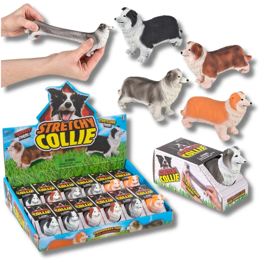 Collie Style Stretchy Stress Relief Fidget Kids Toy — wholesale Fidgets & Sensory by the case