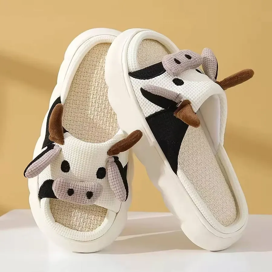 Cute Cow Patterned Slipper For Women's — wholesale More Wholesale Goods by the case