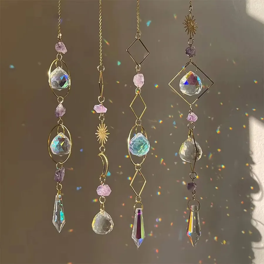 Hanging Crystal Pendant Suncatcher For Home Décor — wholesale Home & Décor by the case